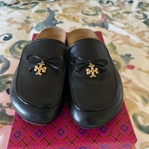 Tory Burch Black Charm Mule 8.5